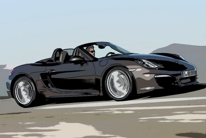 Porsche roadster sketch porsche elektriske sportsvogne