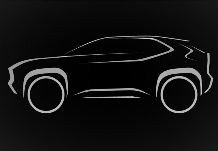 Toyota mini SUV sketch baby-suv