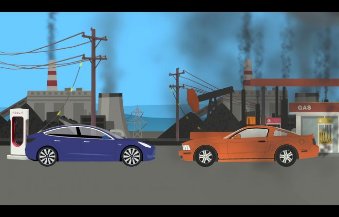 animationsfilm el mod benzin CO2