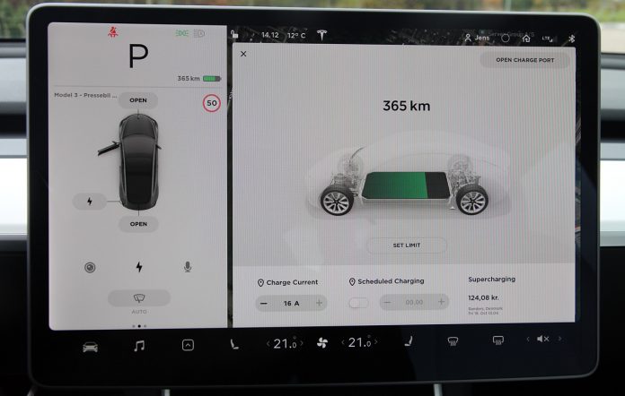 Tesla Model 3 charge rækkeviddeangst