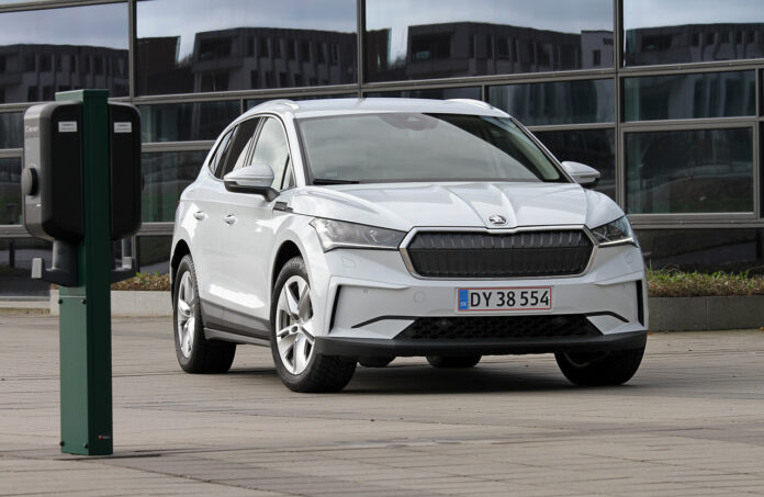 Skoda Enyaq 2024 lade elbiler