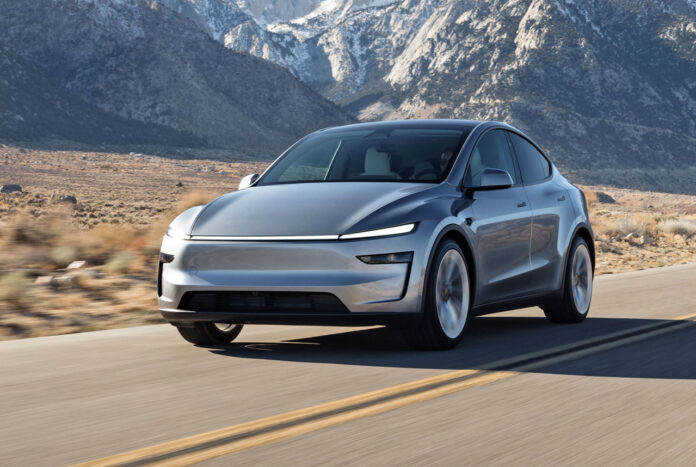 Tesla Model Y 2025 fart nye model y