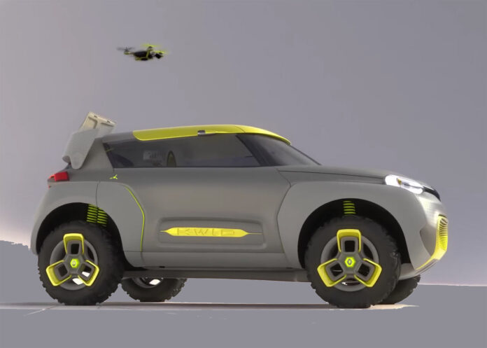 Renault Kwid drone renault droner