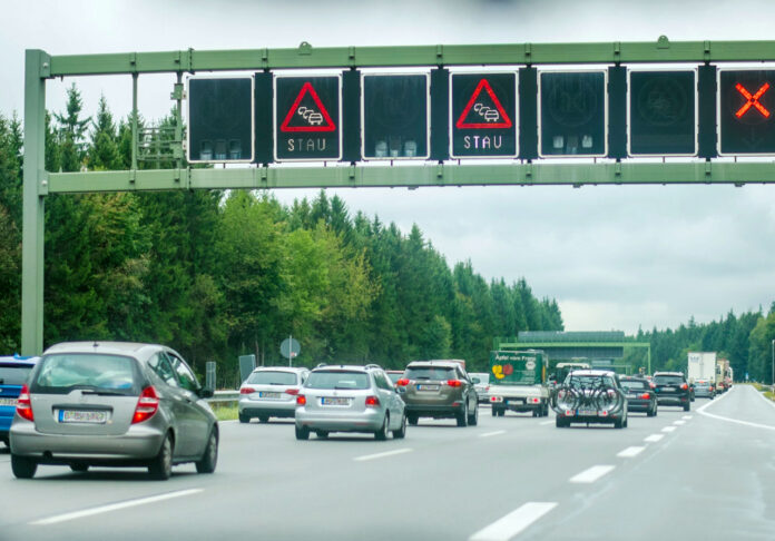 tysk motorvej stau Autobahn