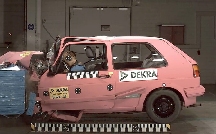 VW Golf II crashtest