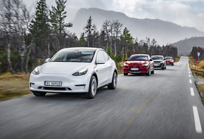 norsk elbilforening biler fart